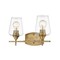 Z-Lite Joliet 2 Light Vanity, Olde Brass & Clear 473-2V-OBR - alternate 1